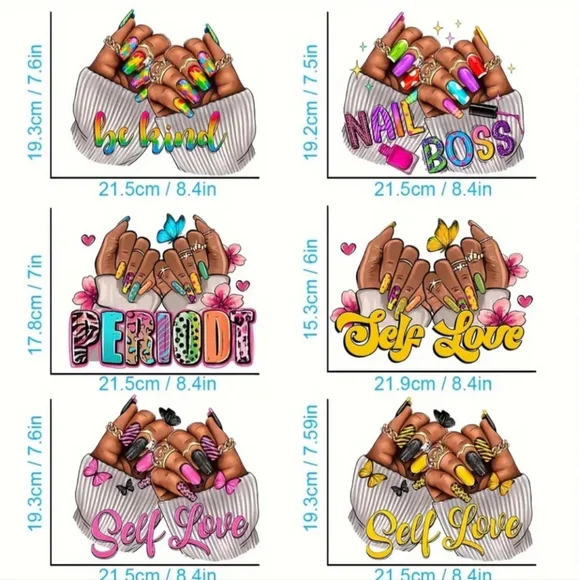 🔥IRON-ON TRANSFER DECAL STICKER🔥s - Picture 2 of 2